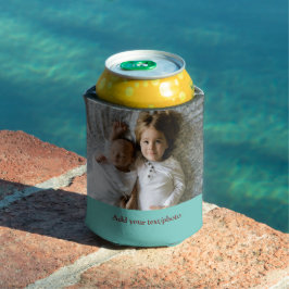 ENFRIADOR DE LATAS AÑADIR SUS NAVIDADES DE TEXTO DE FOTO