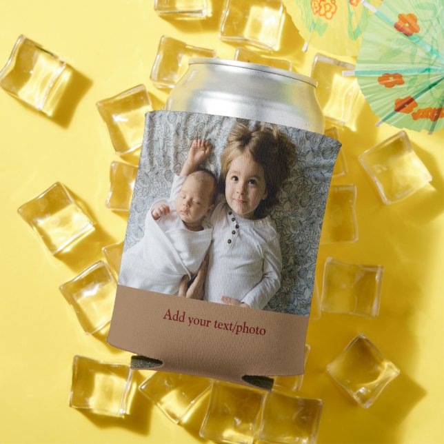ENFRIADOR DE LATAS AÑADIR SUS NAVIDADES DE TEXTO DE FOTO (Verano in situ)