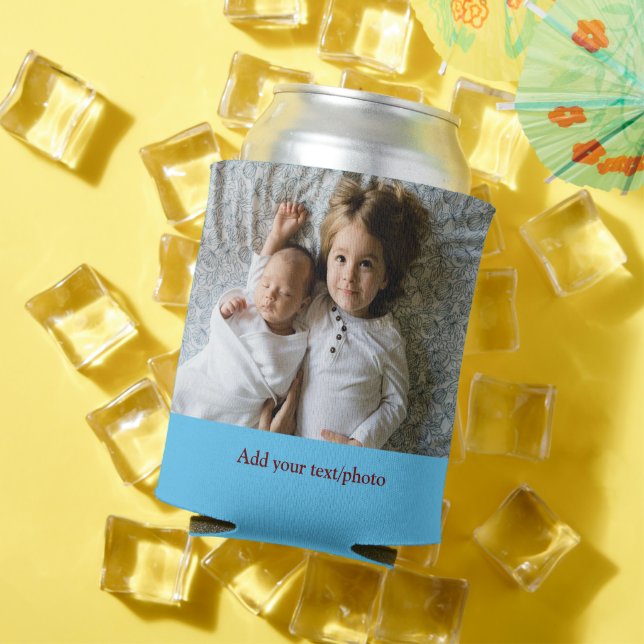 ENFRIADOR DE LATAS AÑADIR SUS NAVIDADES DE TEXTO FOTOGRÁFICO (Verano in situ)