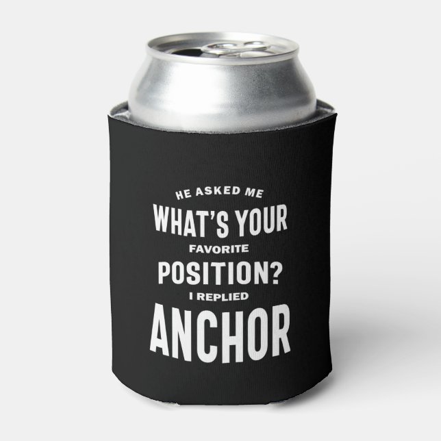 Enfriador De Latas Anchor Job Title Tee Gift Para Hombres Mujeres (Lata Anverso)