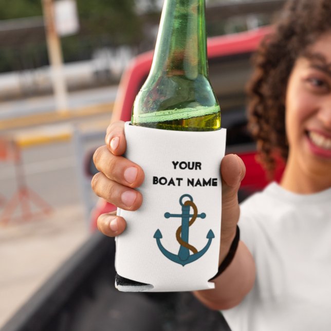 Enfriador De Latas Anchor Lake Sea Nautical Your Bote Name (Subido por el creador)