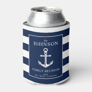 Enfriador De Latas Ancla de Reunión de Familia Temática Náutica