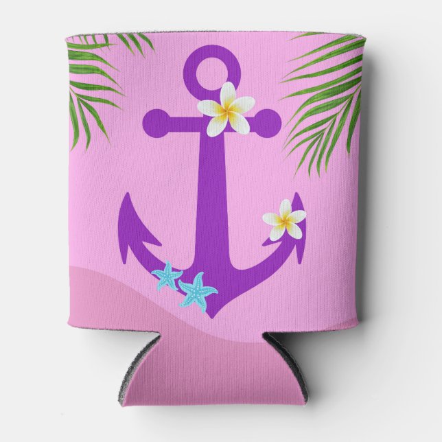 Enfriador De Latas Ancla Morada (Anverso)