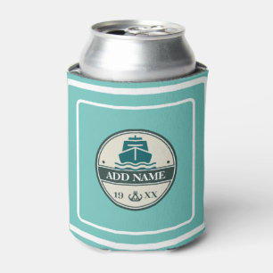 Enfriador De Latas Anclaje azul Nautical Welcome yachate velero
