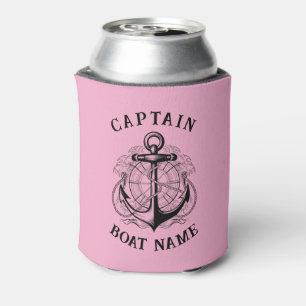 Enfriador De Latas Anclaje de nombre de barco del capitán náutico per