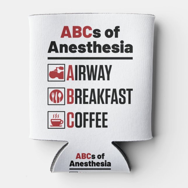 Enfriador De Latas Anestesiólogo Médica de Anestesiología Enfermera F (Anverso)