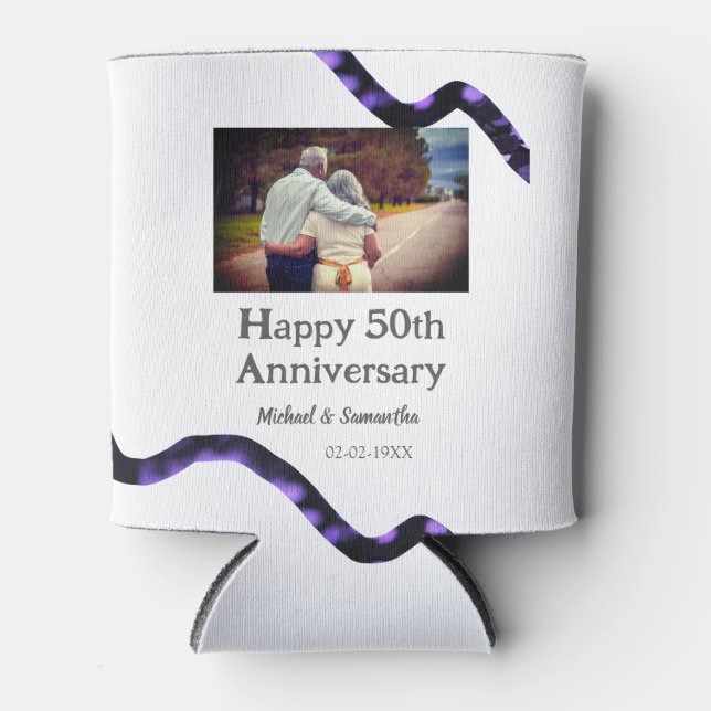 Enfriador De Latas animaciones a los 50 años añadir fecha de foto de  (Anverso)