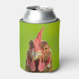 Enfriador De Latas Animal del campo divertido de pollo