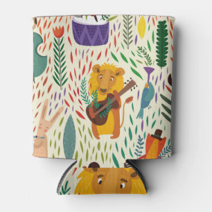 Enfriador De Latas animales personalizados, papel tapiz de instrument