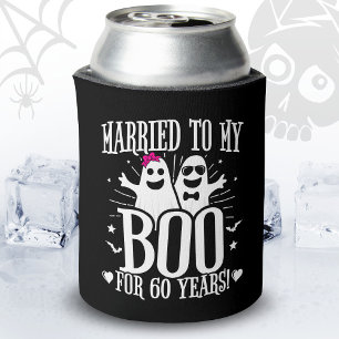 Enfriador De Latas Aniversario de bodas de octubre Divertido 60 anive