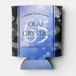 Enfriador De Latas Aniversario de bodas de zafiro azul elegante 65