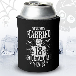 Enfriador De Latas Aniversario de Bodas número 18 Spooktacular de Hal