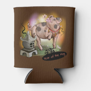 Enfriador De Latas Año del cerdo chino Zodiaco