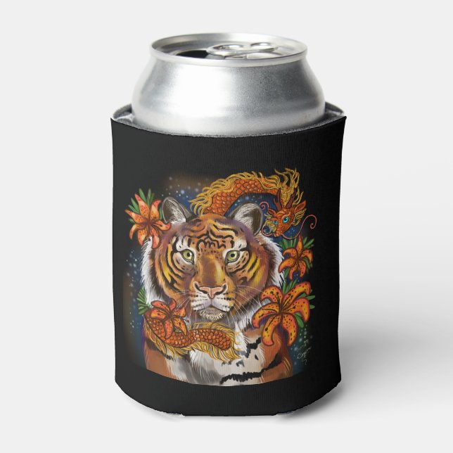 Enfriador De Latas Año del zodiaco chino tigre (Lata Anverso)