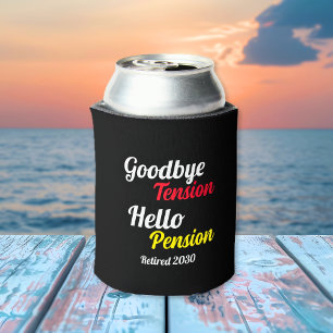 Enfriador De Latas Año jubilado Adiós Tensión Hola Pensión Gen X