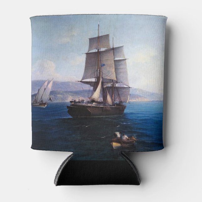 Enfriador De Latas Años 1900: barco de vela Clipper y Steamer (Anverso)