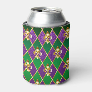 Enfriador De Latas Antecedentes de joyas Mardi Gras