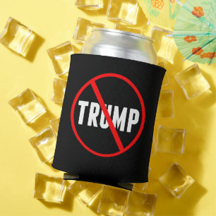 Enfriador De Latas Anti Trump Bold Red Strithrough Black