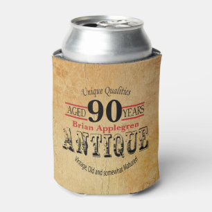 Enfriador De Latas Antiguo, Antiguo, Madurado y Viejo Cumpleaños 90
