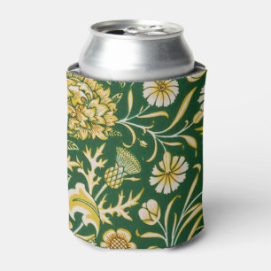Enfriador De Latas Antiguo Arte Floral Verde Cherwell de William Morr