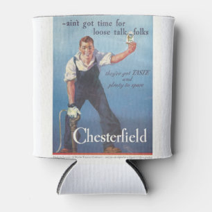 Enfriador De Latas Anuncio de cigarrillos de Chesterfield de época