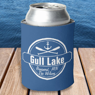 Enfriador De Latas Anuncio de Gull Lake Minnesota, pueblo de paddles 