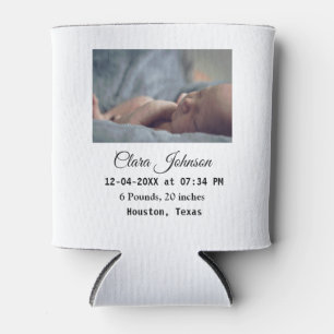 Enfriador De Latas Anuncios de nacimiento agregar datos de fecha de f