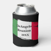 Apellido italiano personalizado bandera colores Re