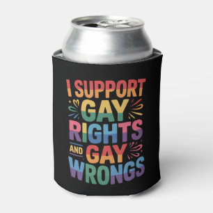 Enfriador De Latas Apoyo los Derechos Gay y los Errores Gay Aliado LG