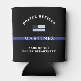 Enfriador De Latas Apreciación del personalizado Thin Blue Line Polic