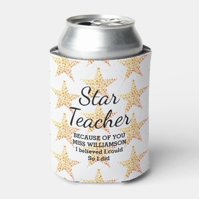 Enfriador De Latas APRECIACIÓN DEL PROFESOR DE STAR Creía Que Podía P (Lata Anverso)