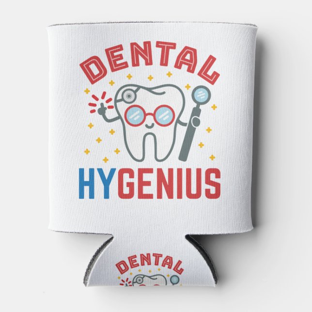 Enfriador De Latas Apreciación divertida del higienista Dental Hygeni (Anverso)