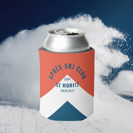 Enfriador De Latas Après Ski Club Vintage Rojo Blanco Marinería Pico 