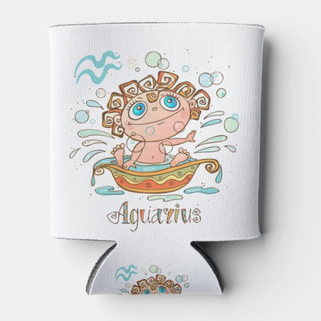 Enfriador De Latas Aquarius Personalizado Baby (Anverso)
