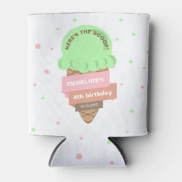 Enfriador De Latas Aquí Está La Cucharada Cumpleaños Dulce Helado De 