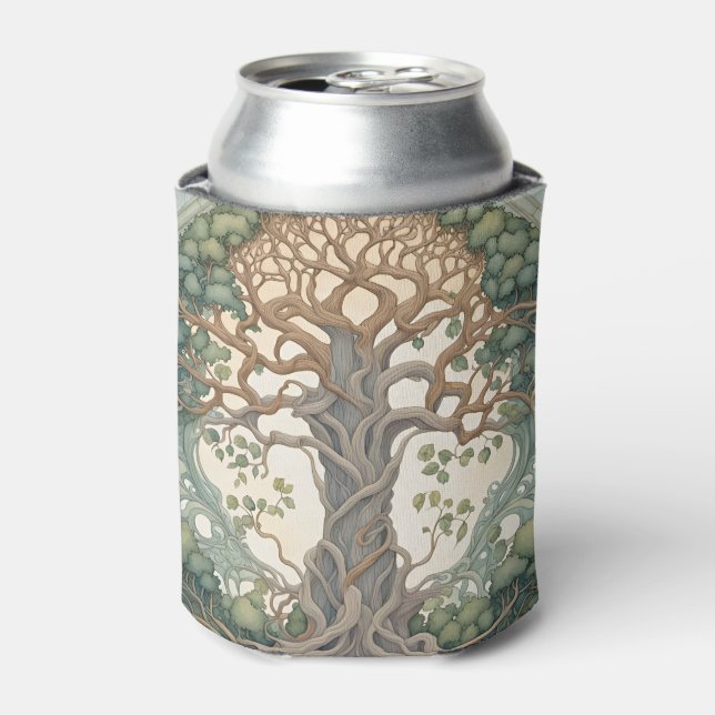Enfriador De Latas Árbol de la Vida  (Lata Anverso)