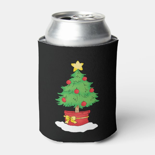 Enfriador De Latas Árbol de Navidad (Lata Anverso)