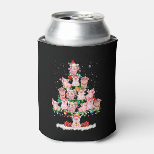 Enfriador De Latas Árbol de Navidad de cerdos
