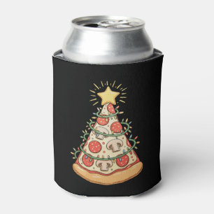 Enfriador De Latas Árbol de Navidad de Pizza Luces de Navidad Tempora