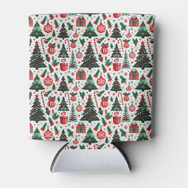 Enfriador De Latas Árbol de Navidad, regalos, caramelos (Anverso)