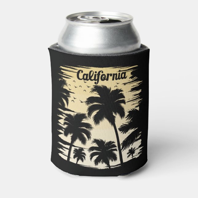 Enfriador De Latas Árbol de palma de California (Reverso de la lata)