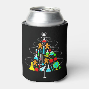 Enfriador De Latas Árbol de profesor de ciencia de Navidad Química Es
