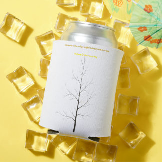 Enfriador De Latas Árbol genealógico personalizado: Arte minimalista 