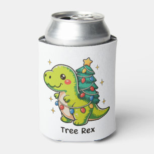 Enfriador De Latas Árbol lindo Rex Navidad Dinosaurio T Rex Luces de 