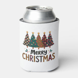 Enfriador De Latas Árboles de Navidad Leopardo Cuadros Búfalo Navidad