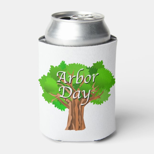 Enfriador De Latas Arbor Day Tree Holiday (Lata Anverso)