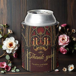 Enfriador De Latas Arco gótico con calaveras.