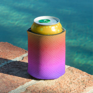 Enfriador De Latas Arcoíris de Ipanema Diamante Hipnótico Arte Pop Mo
