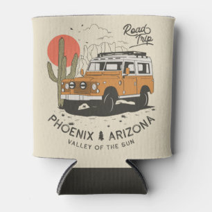 Enfriador De Latas Arizona Desert Sunset Road Trip Cactus Phoenix
