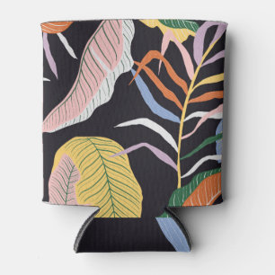Enfriador De Latas Art Deco Luxury: Papel dorado floral